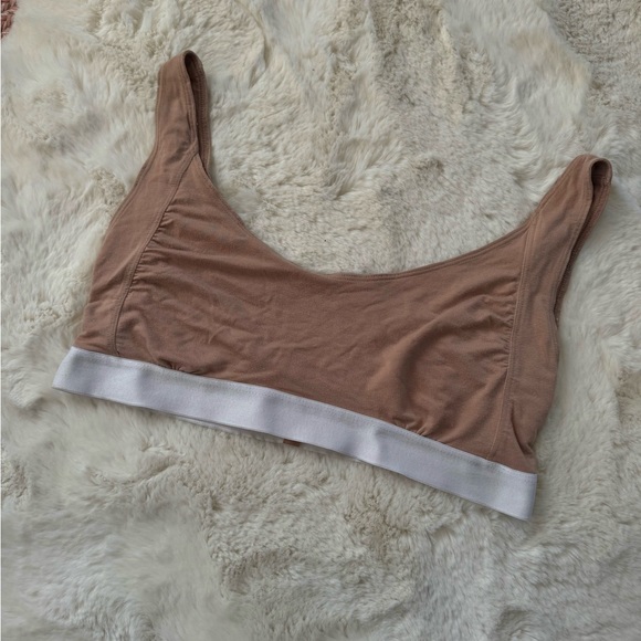lunya Other - Lunya Well Rounded Bra Bralette Soft Modal Cotton Tan Beige Size Medium